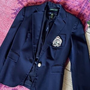 LAUREN Ralph Lauren Navy Crest Blazer Women’s Size 4